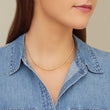 3-Prong Pearl Tennis Necklace