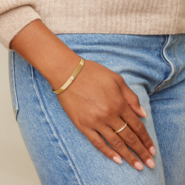 Channel Set Diamond Baguette Ring