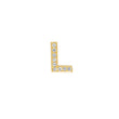 Diamond Mini Uppercase Letter Stud - L