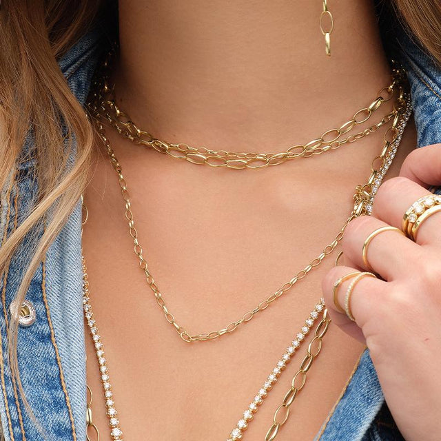 20 Inch Small Edith Link Necklace