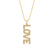 Diamond 'Love' Pendant Necklace