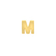Mini Uppercase Letter Stud - M