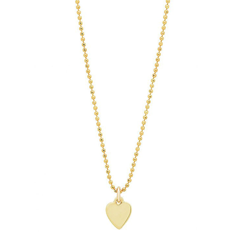 Jennifer Meyer | 18K Mini Gold Heart Necklace | Fine Jewelry
