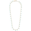 Mini Turquoise Bezel Dangle By-the-Inch Necklace