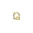 Diamond Mini Uppercase Letter Stud - Q