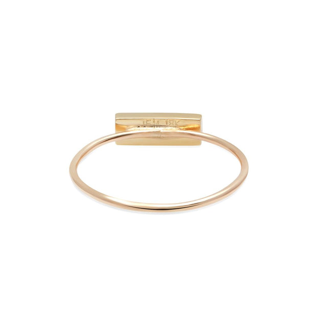 Turquoise Inlay Bar Ring