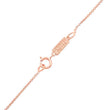 Rose Gold Diamond Mini Wishbone Necklace