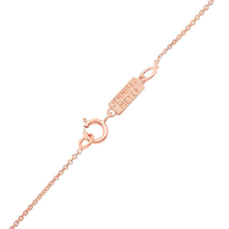 Rose Gold Diamond Stick Necklace