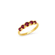Graduated Ruby Ring