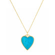 Turquoise Inlay Heart Necklace