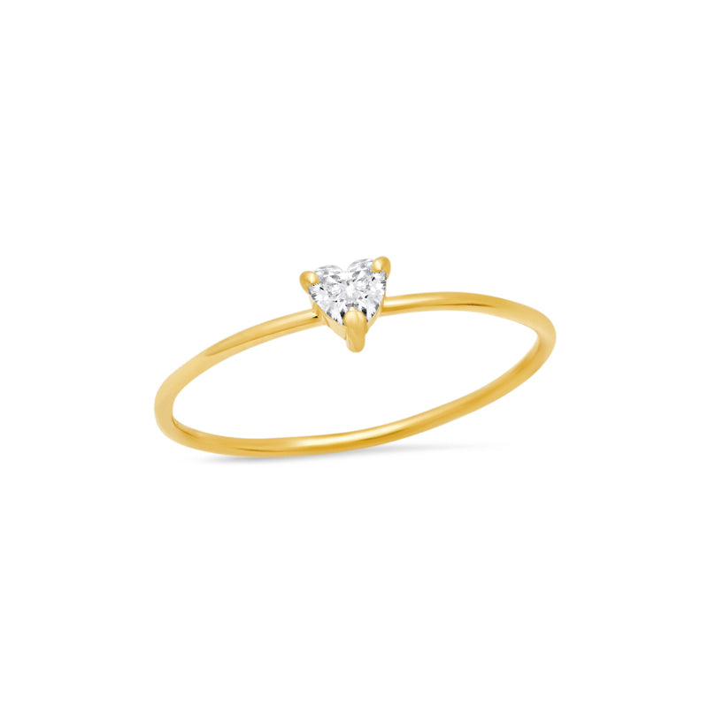 Golden Solitaire Beauty Ring – GIVA Jewellery