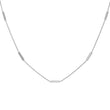 White Gold Bar By-The-Inch Necklace