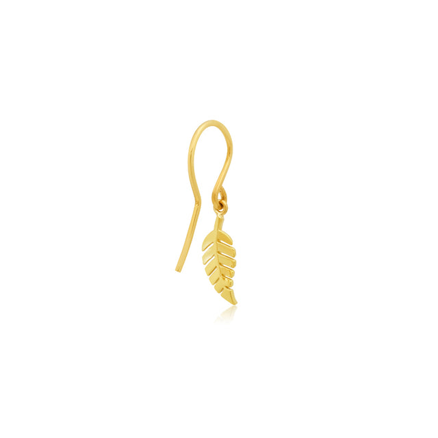 Mini Leaf Drop Earrings