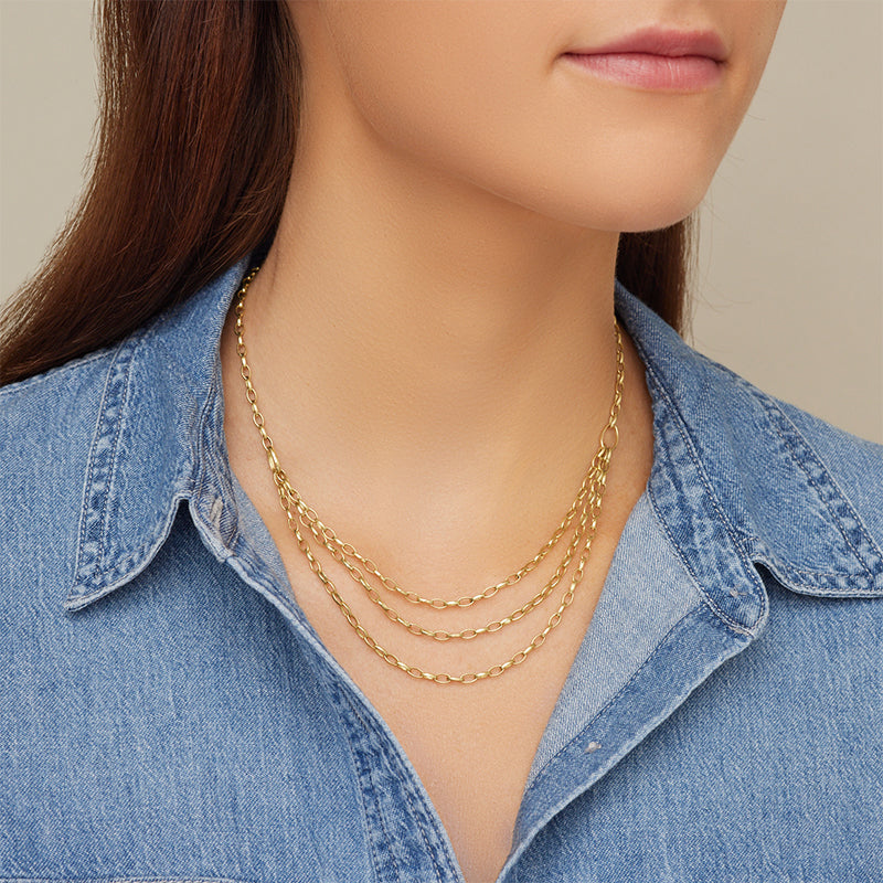 Tiered Small Edith Link Necklace