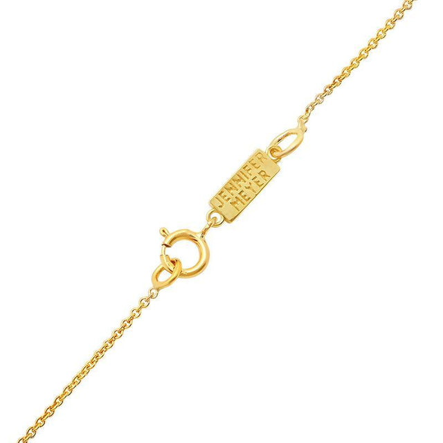 Mini Bezel Dangle By-The-Inch Necklace