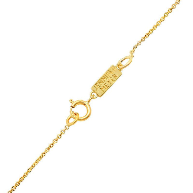 3 Mini Sapphire Bezel Dangle Necklace