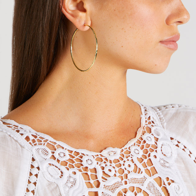 Large Hammered Hoops