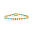 Turquoise Bezel Tennis Bracelet