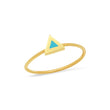 Turquoise Inlay Triangle Ring