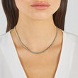 Turquoise Mini Bezel Tennis Necklace